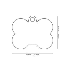Load image into Gallery viewer, MY FAMILY - HUSHTAG PLUS - ALUMINUM BONE WITH RUBBER - DIFFERENT COLOURS
