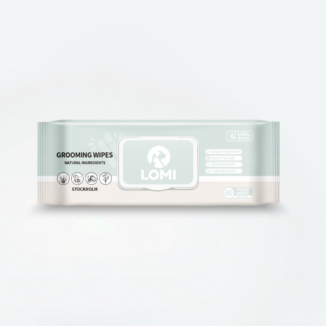 LOMI - BAMBOO GROOMING WIPES -  PREMIUM SIZE
