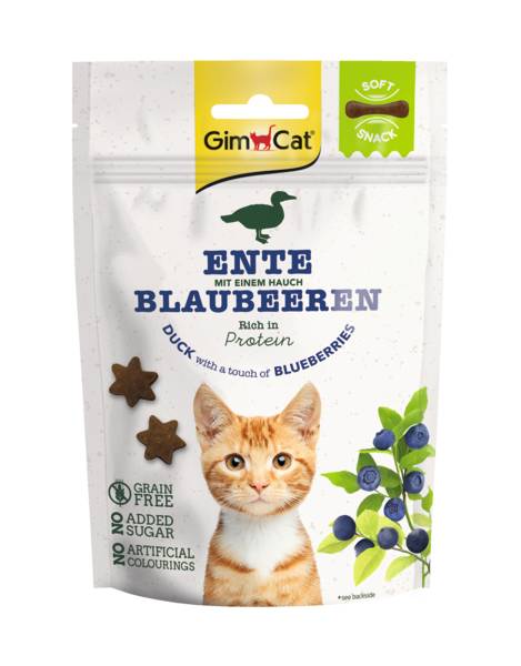 GIM CAT - CRUNCHY DUCK WITH BLUEBERRIES