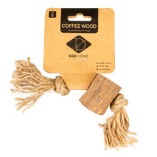 Load image into Gallery viewer, D&amp;D - COFFEE WOOD CHEWING STICK &amp; JUTE ROPE BROWN
