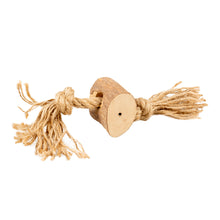 Load image into Gallery viewer, D&amp;D - COFFEE WOOD CHEWING STICK &amp; JUTE ROPE BROWN
