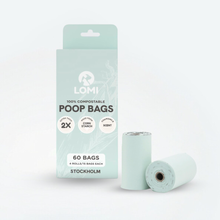 Load image into Gallery viewer, LOMI - POOP BAGS - 100% COMPOSTABLE
