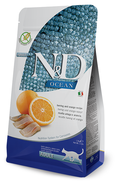 FARMINA OCEAN - ADULT CAT - HERRING & ORANGE