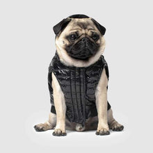 Load image into Gallery viewer, CANADA POOCH - SHINY PUFFER VEST - BLACK
