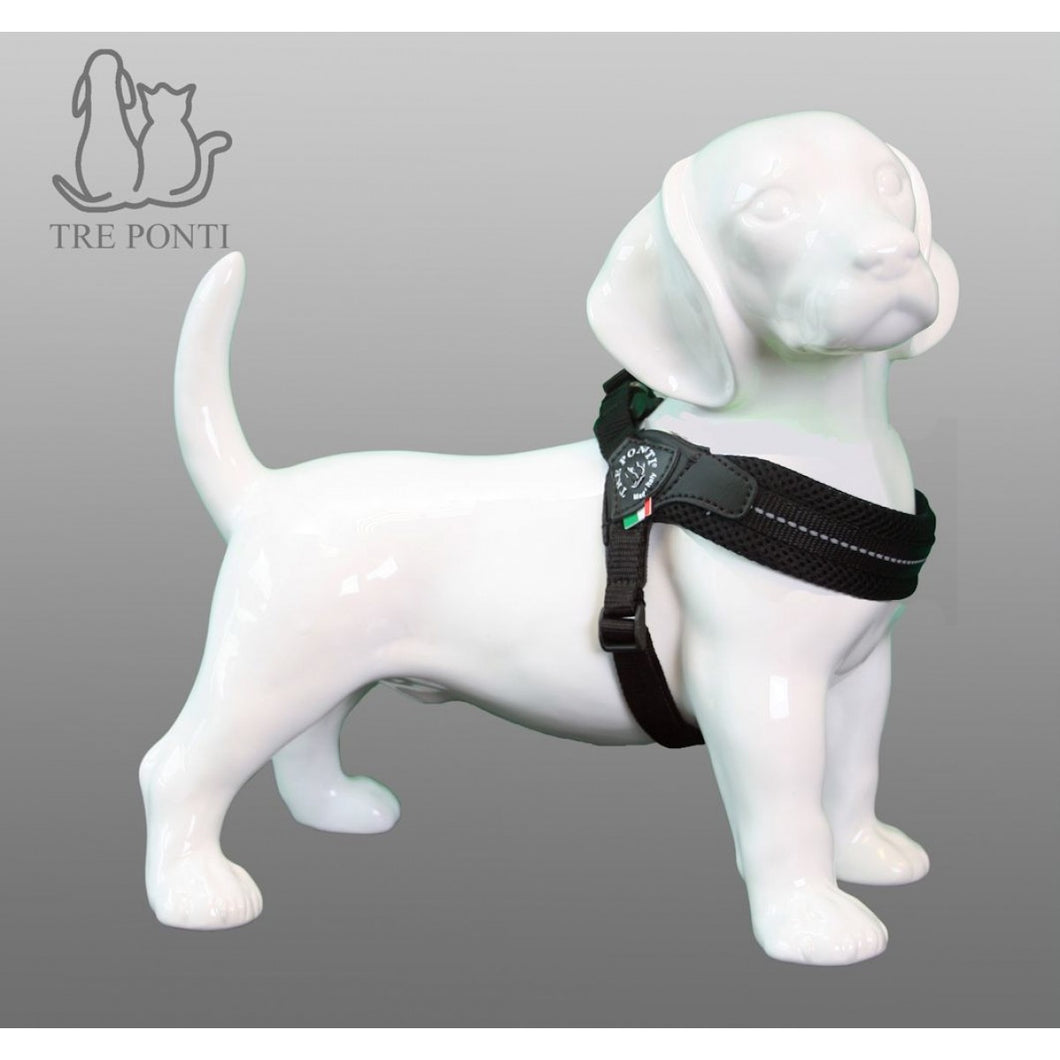 TRE PONTI SOFT MESH ADJUSTABLE HARNESS - BLACK
