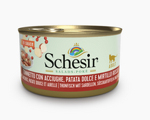 Load image into Gallery viewer, SCHESIR SALADS POKE&#39; IN SAUCE - ADULT CAT - DIFFERENT TASTES
