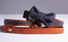 Load image into Gallery viewer, THE DENIM DOG - YARN SHORT LEASH COGNAC
