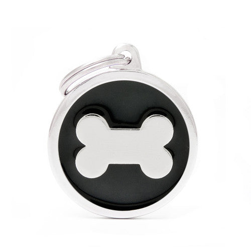 CLASSIC BIG BLACK CIRCLE BONE