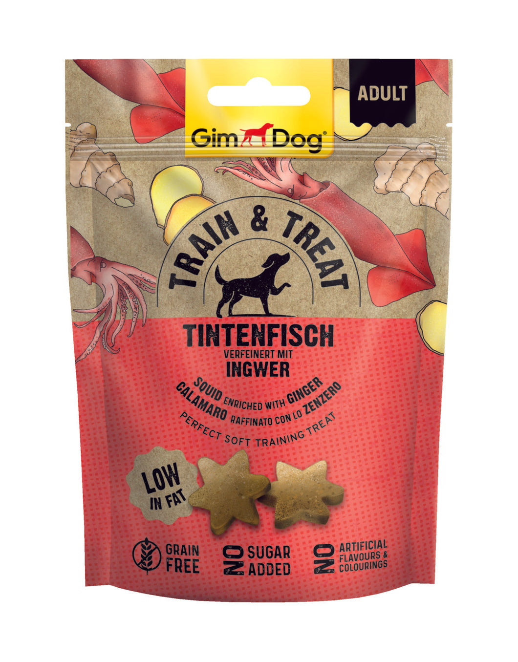 GIM DOG - ADULT TRAIN & TREAT - SQUID AND GINGER