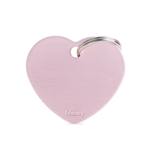 BASIC COLLECTION - BIG HEART PINK IN ALUMINUM