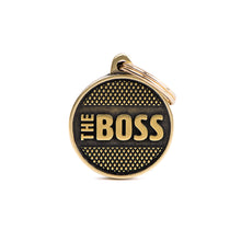Load image into Gallery viewer, MY FAMILY - MEDIUM CIRCLE &quot;THE BOSS&quot; CHROME
