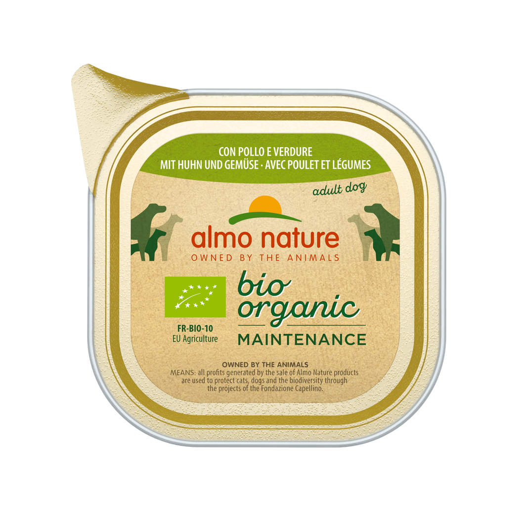 ALMO NATURE - DOG DAILY BIO ORGANIC CHICKEN PATE' 100g