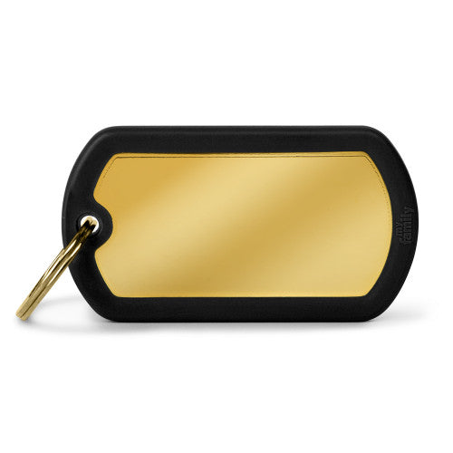 HUSHTAG COLLECTION - GOLDEN BRASS BIG MILITARY WITH BLACK RUBBER