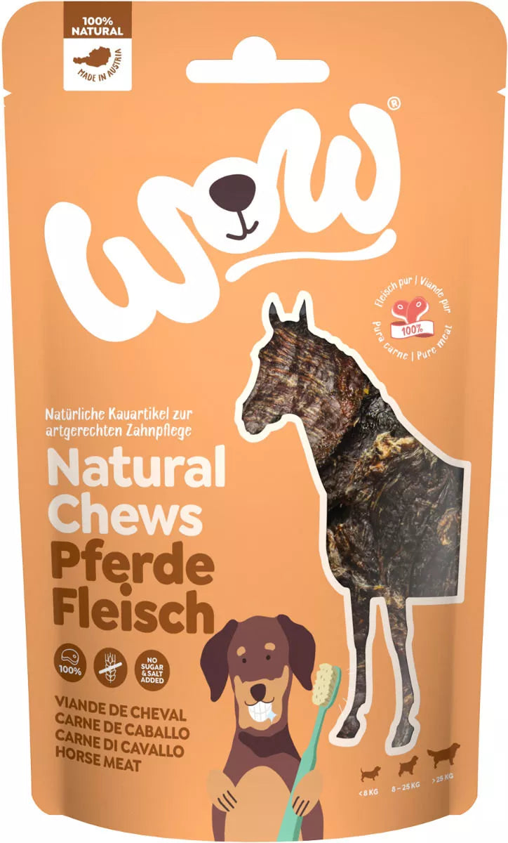 WOW - NATURAL CHEWS - HORSE MEAT